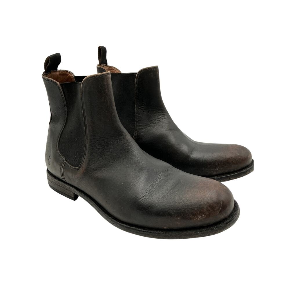 Frye Distressed Brown Tyler Chelsea Boots Size 9 M - Picture 2 of 6